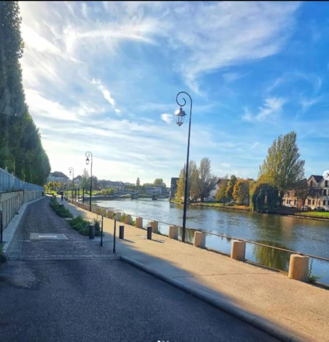 La Patte Blanche Terrasse Centre Ville Sens 6M Gare Dış mekan fotoğraf